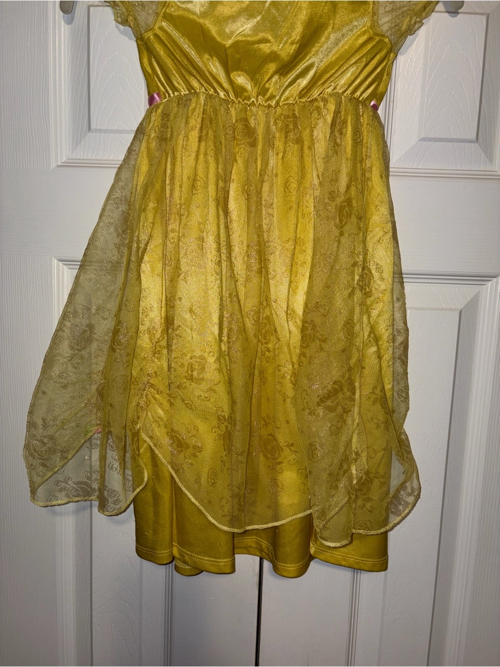 Disney Princess Belle Yellow Kids nightgown Dress size 5t - Picture 6 of 6